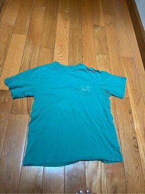 Vineyard Vines Teal Short Sleeve Pocket Tee for Men